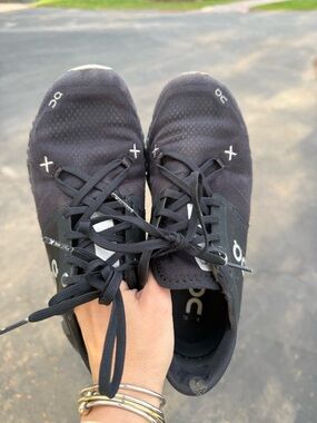 On Running Women's Cloud Black Athletic Shoes